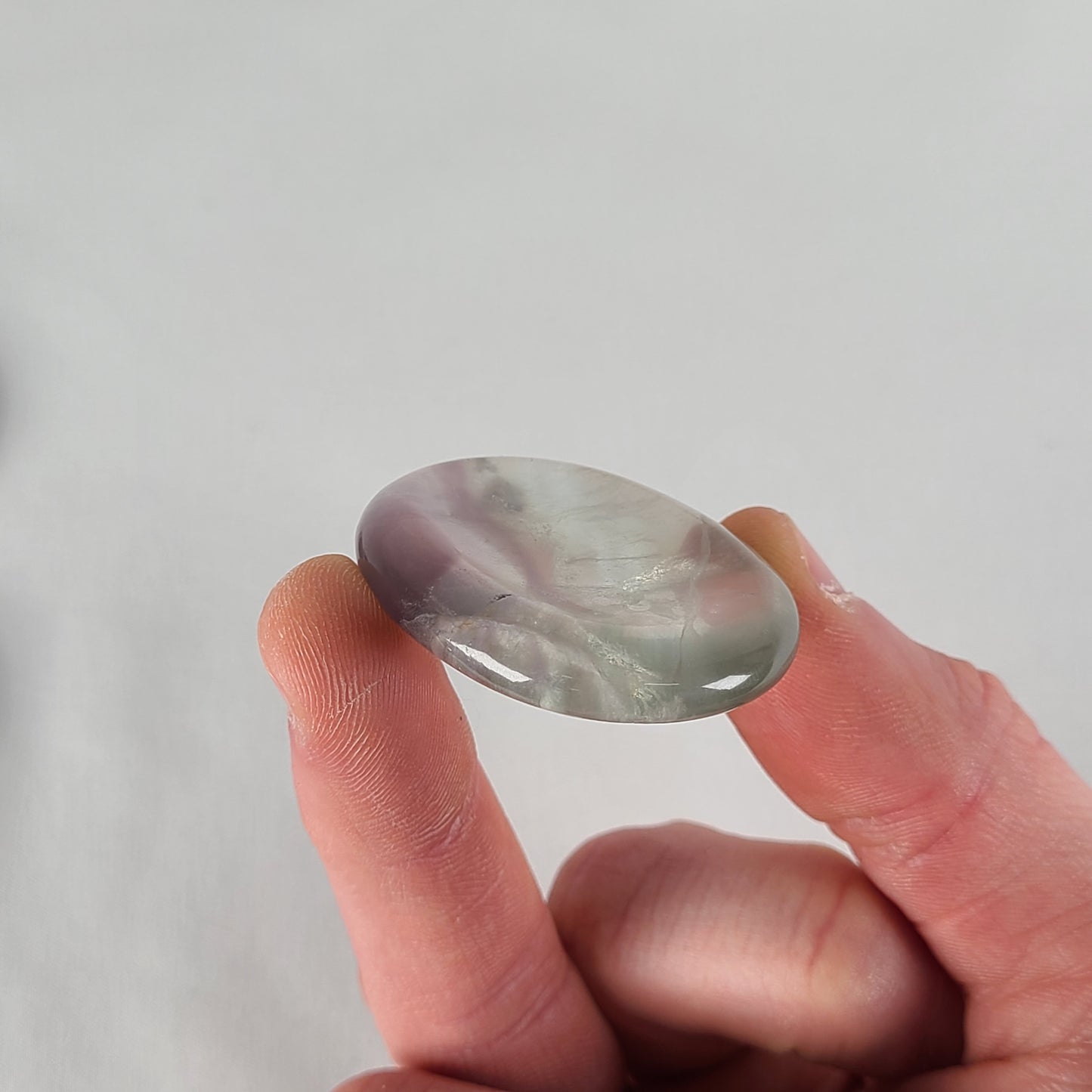Rainbow Fluorite Worry Stone