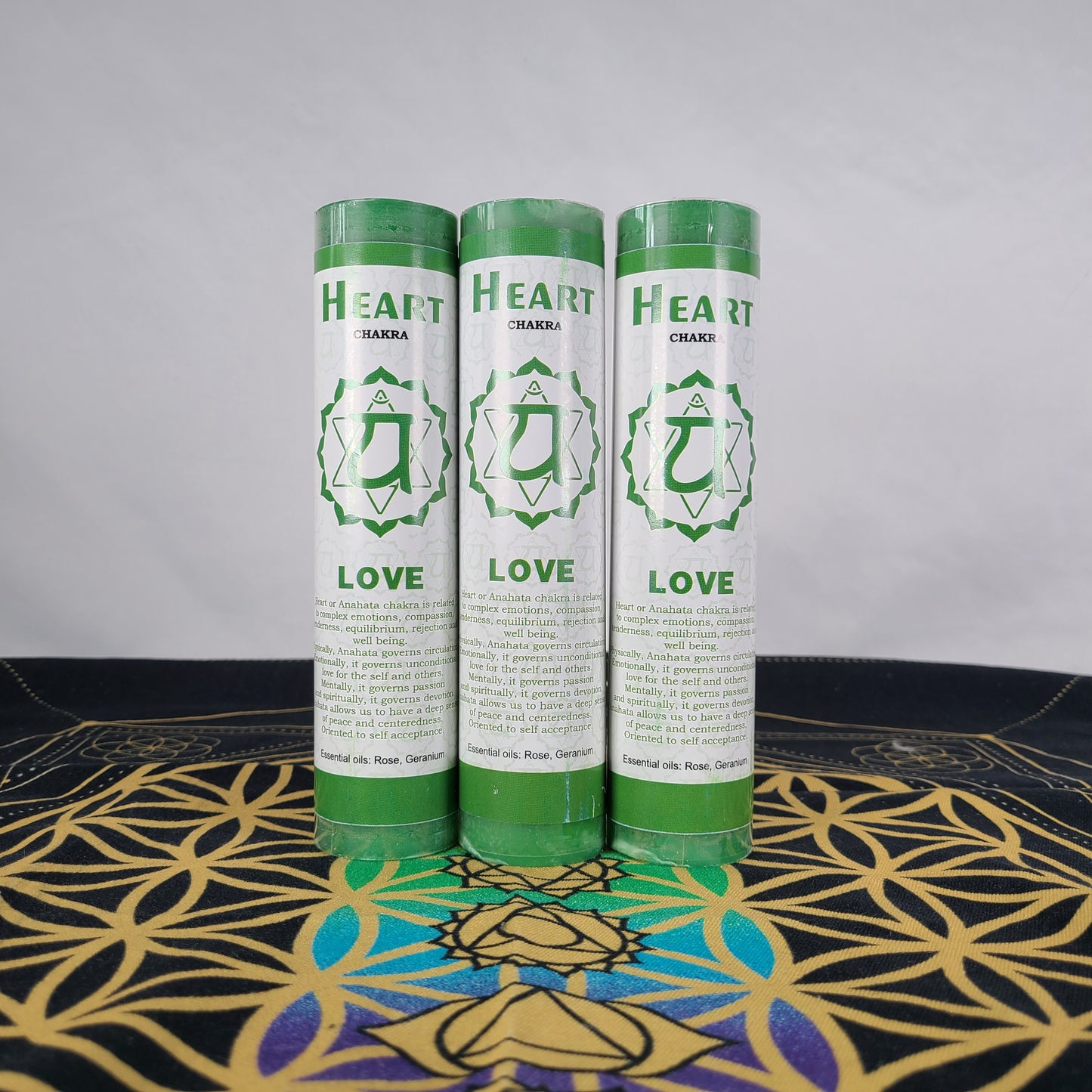 7" Heart Chakra Candle