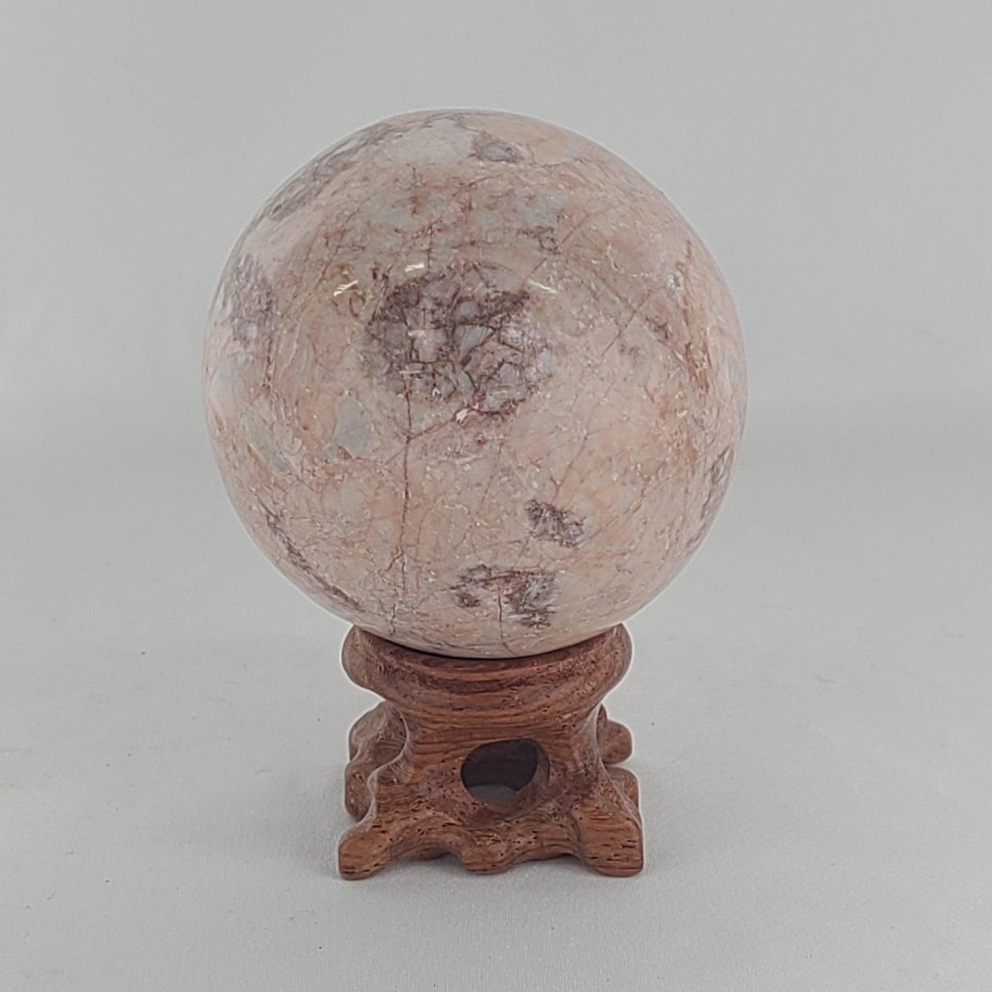Strawberry Calcite Sphere