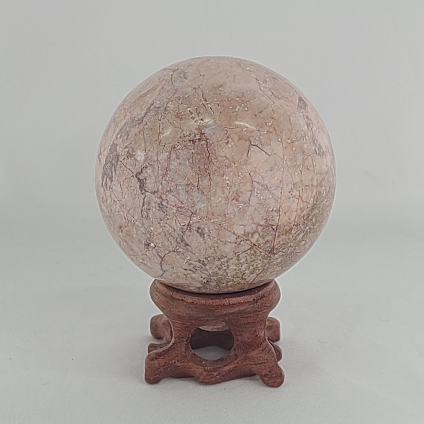 Strawberry Calcite Sphere