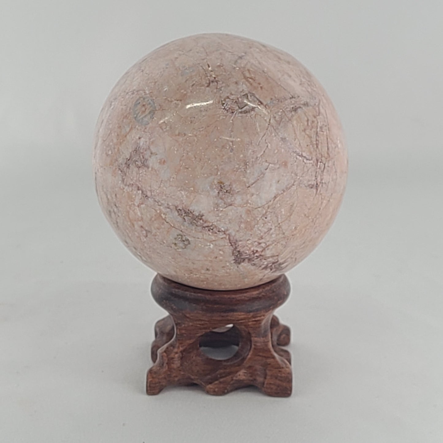 Strawberry Calcite Sphere