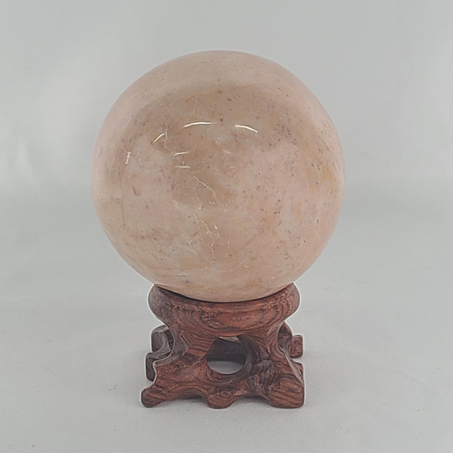 Strawberry Calcite Sphere