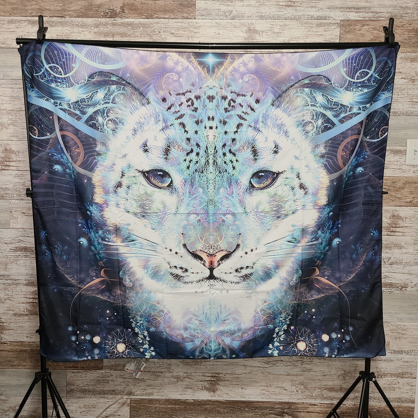 Psychedelic Snow Leopard Tapestry