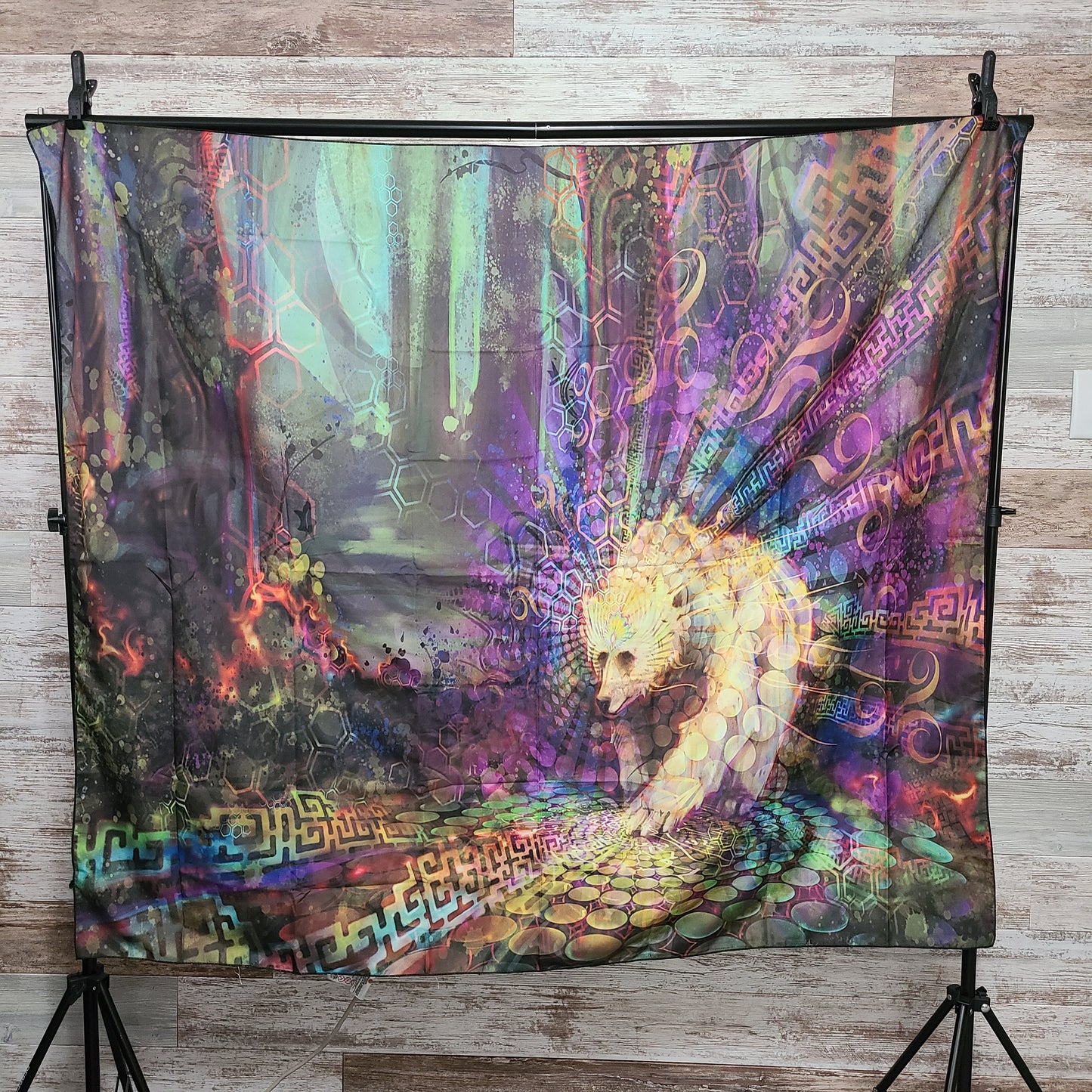 Psychedelic Bear Tapestry