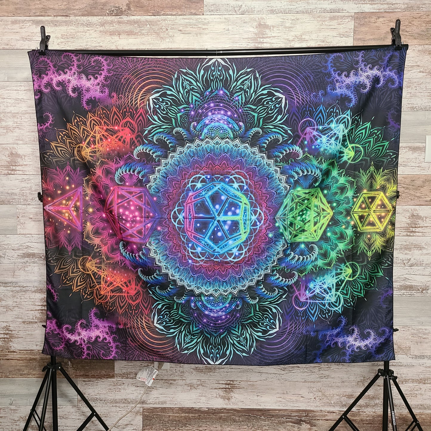 Trippy Sacred Geometry Tapestry