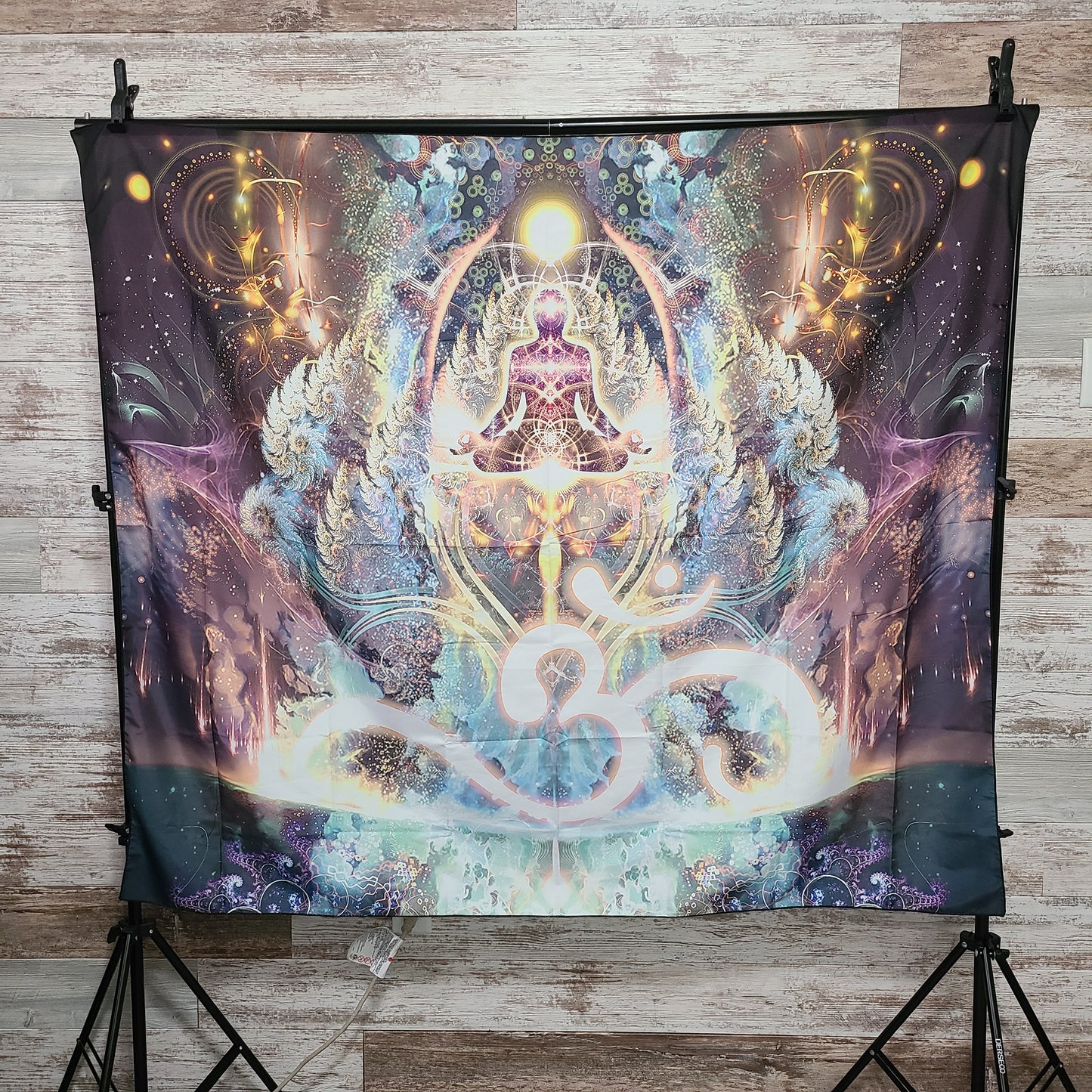 Trippy Om Symbol Tapestry