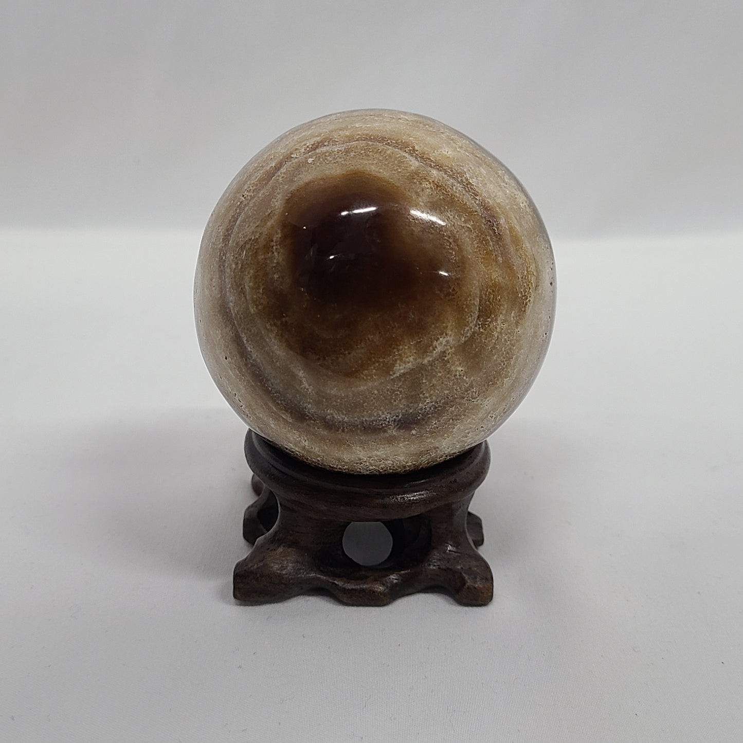 Chocolate Calcite Sphere