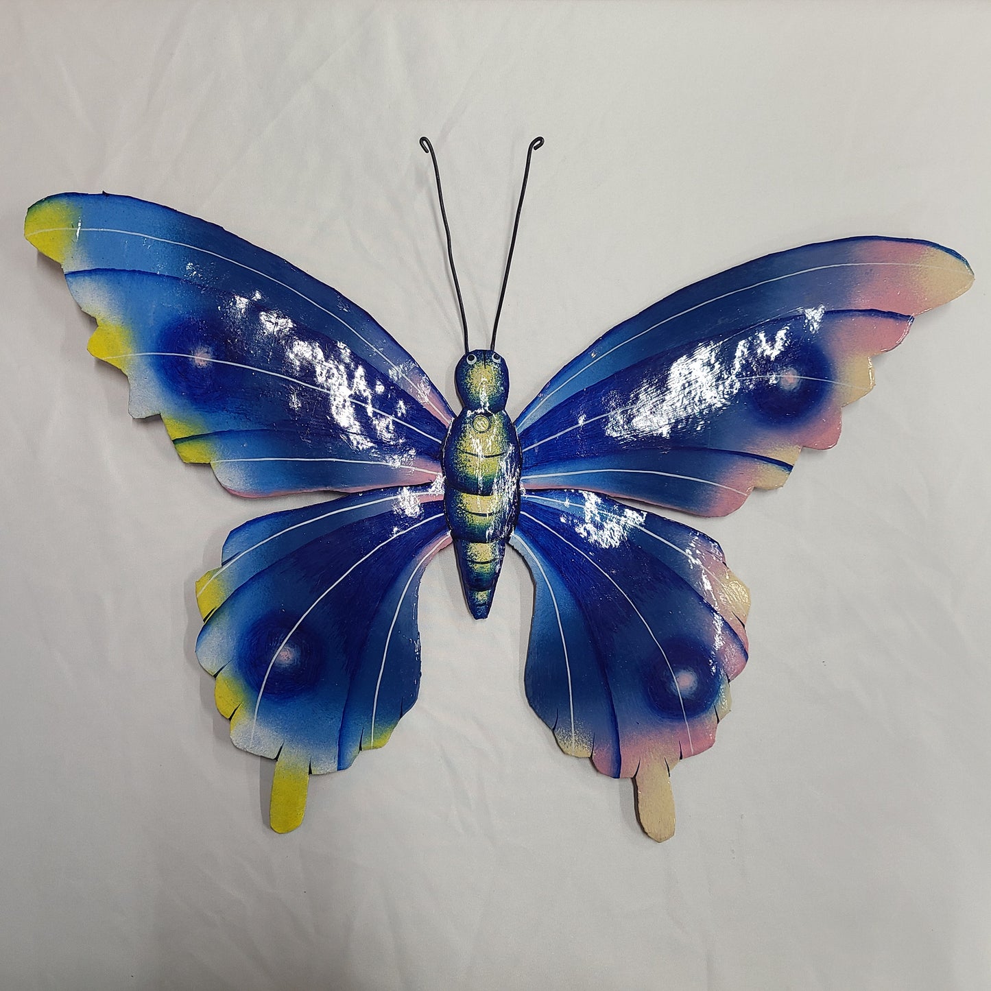 Butterfly Art (Dark Blue/Yellow/Pink)
