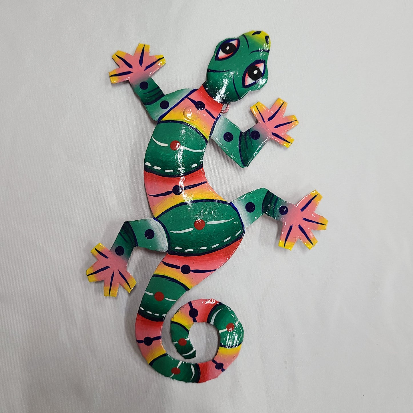 Small Lizard Art (Sea Green/Yellow Head)