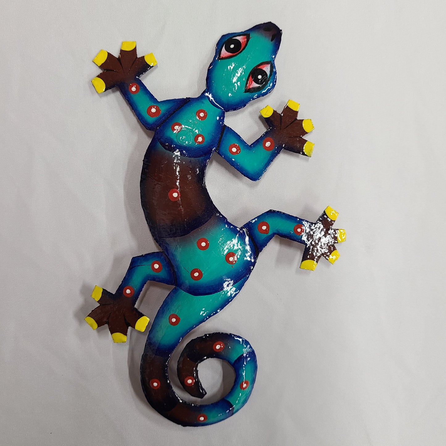 Small Lizard Art (Turquoise/Dark Blue Head)