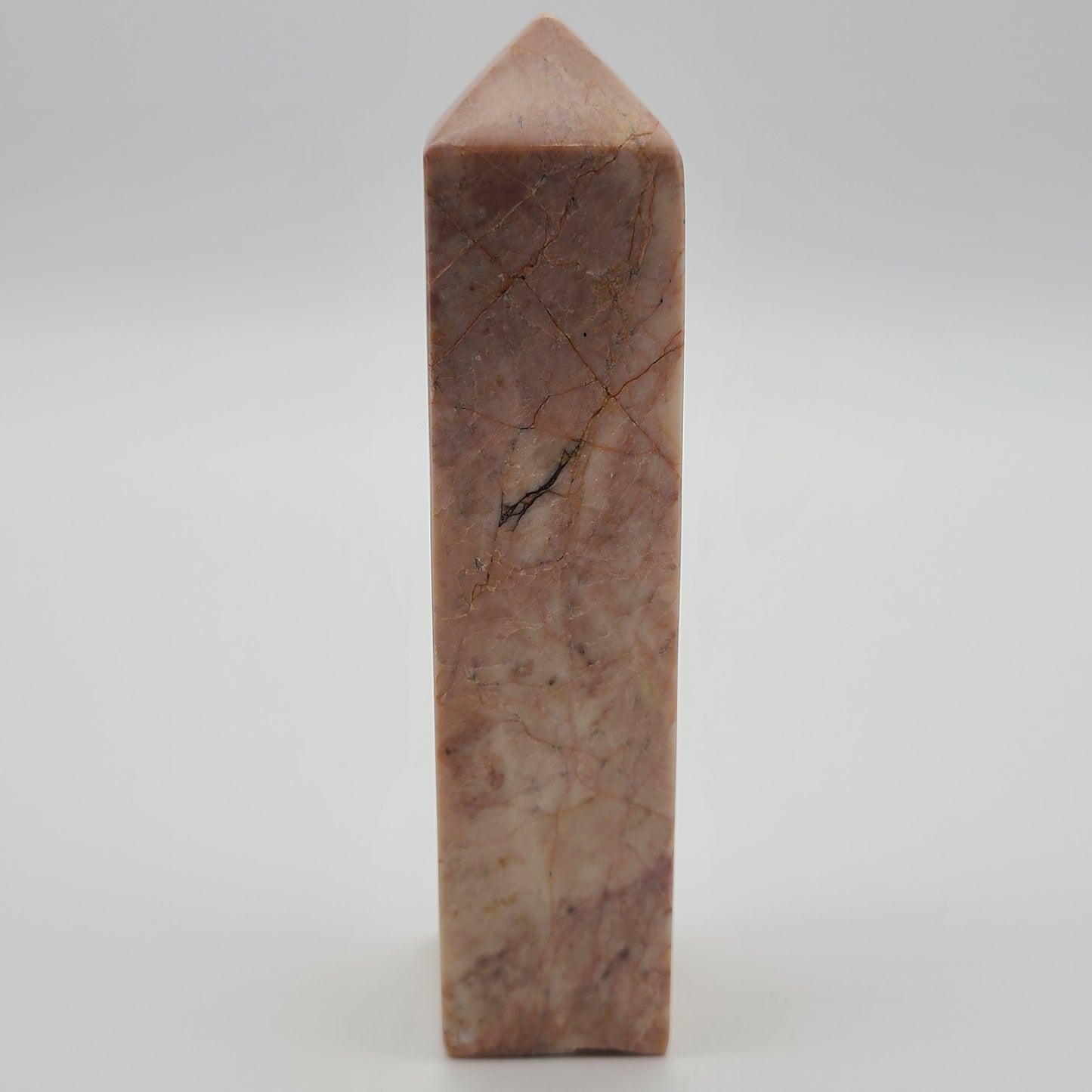 Strawberry Calcite Tower