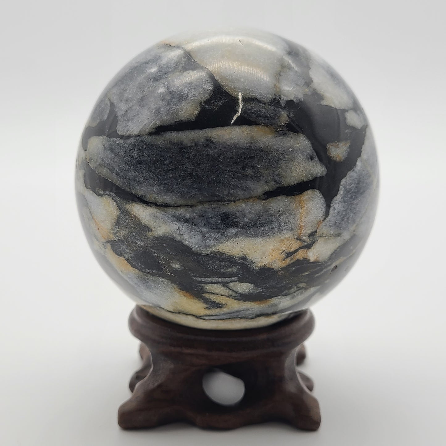 Shell Jasper Sphere