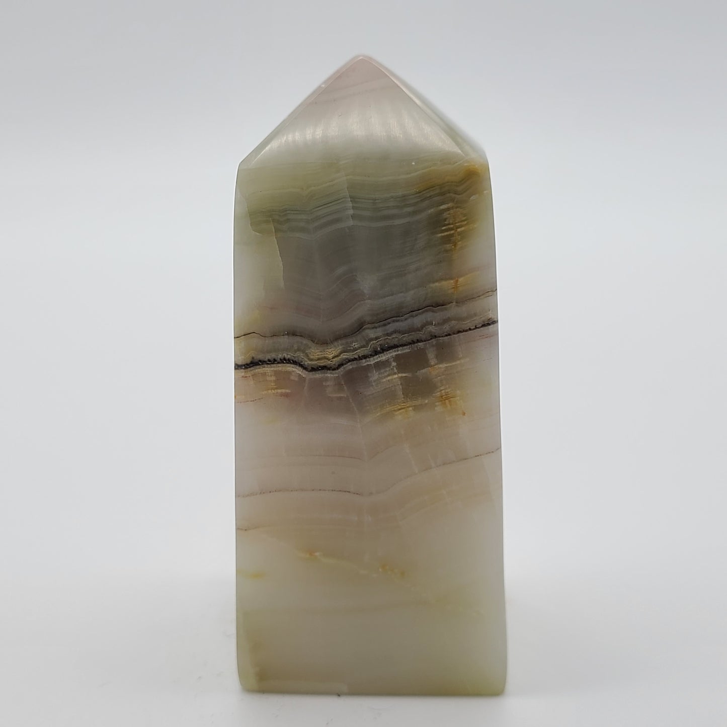 Pink Banded Calcite Tower