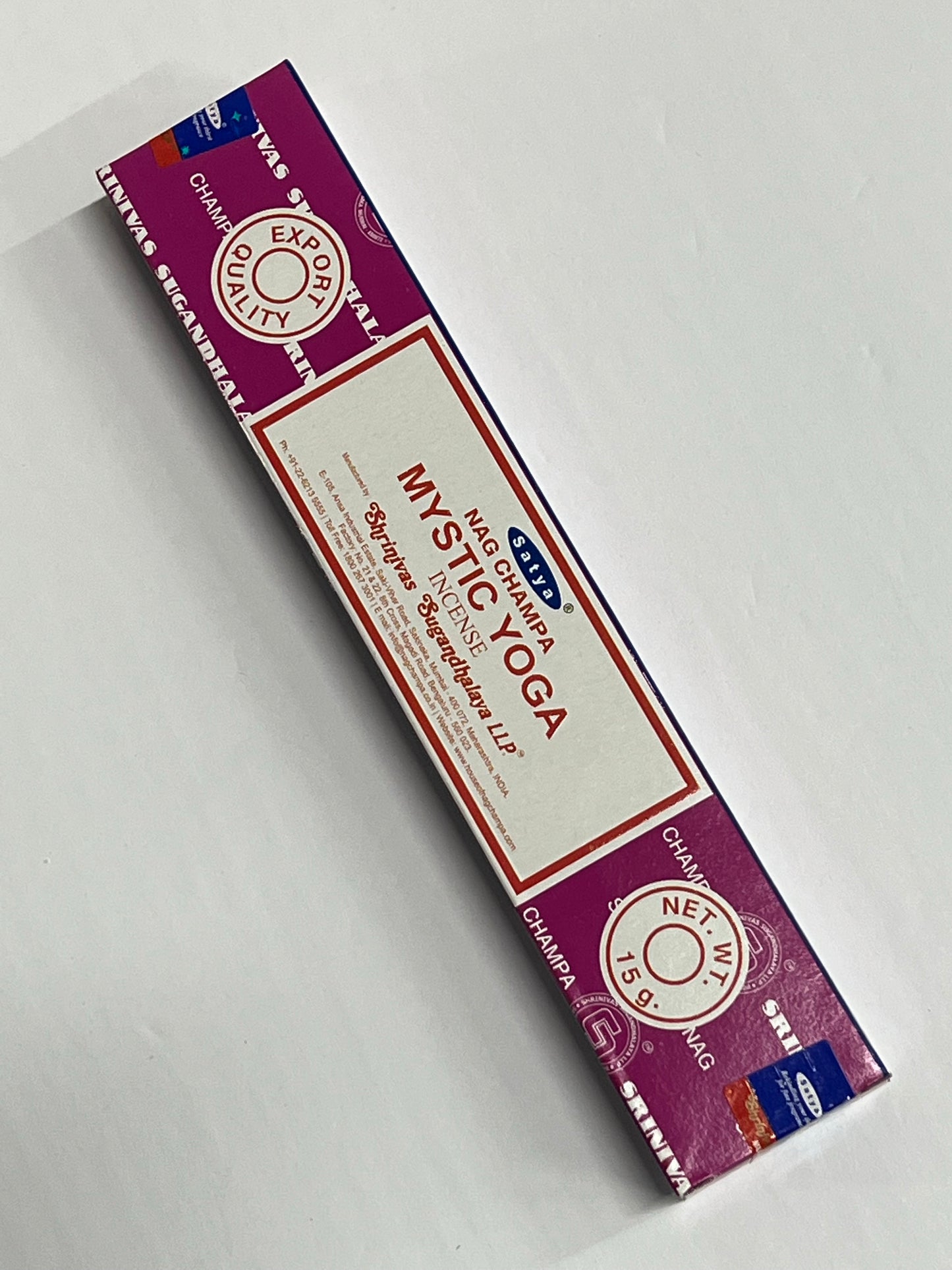 Satya Mystic Yoga Incense