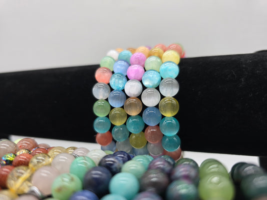 Rainbow Selenite Bracelet