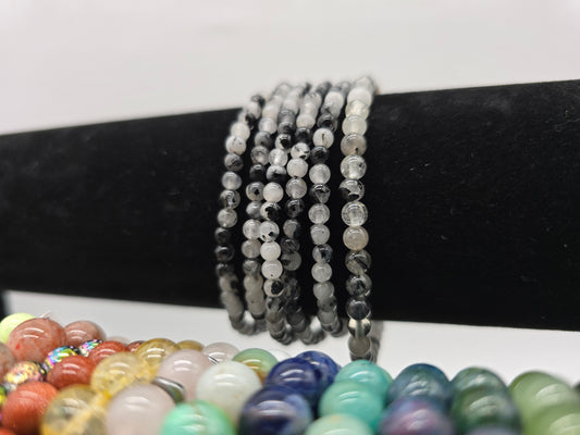 Black Rutilated Quartz Bracelet