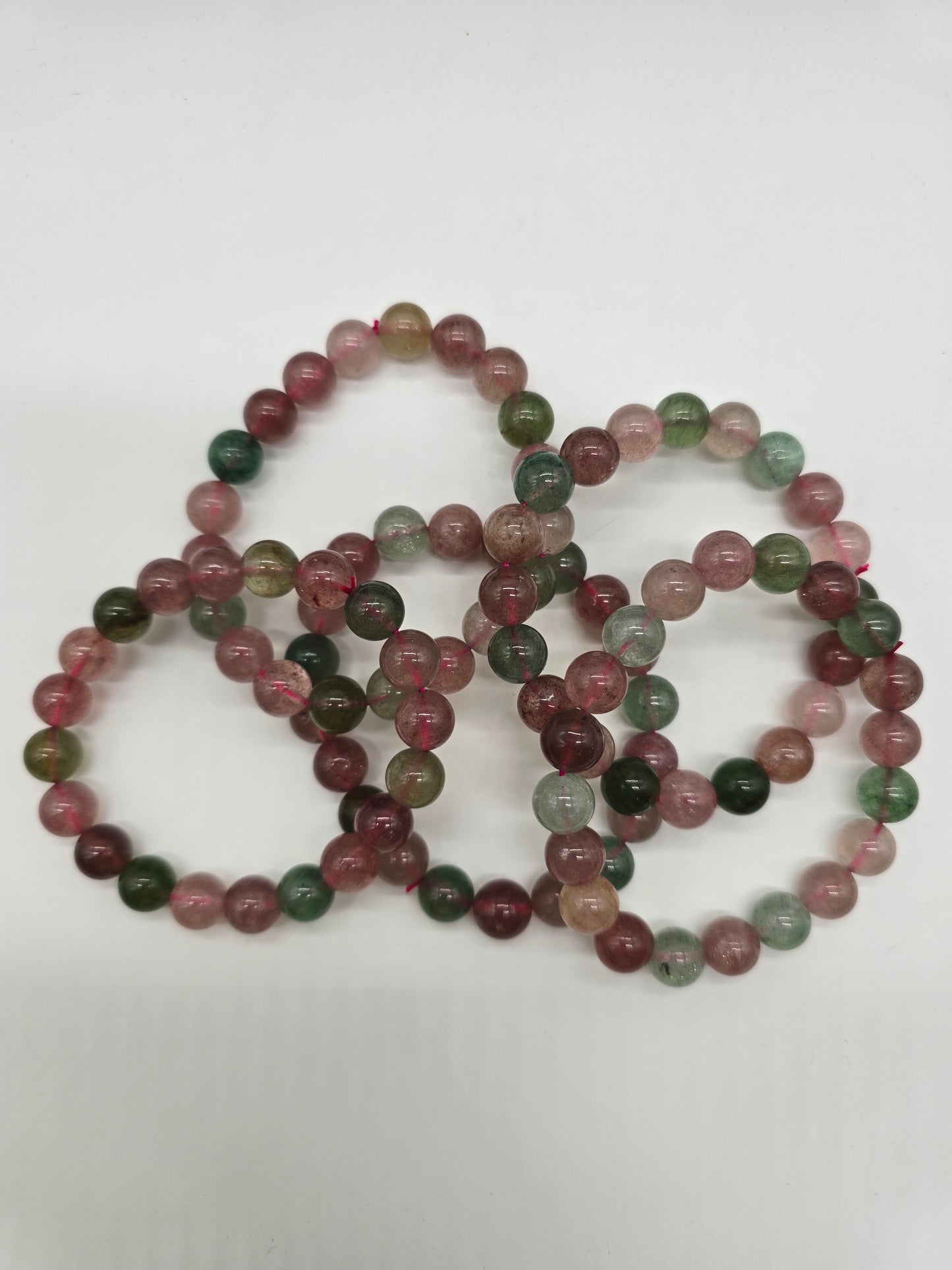 Lepidochrosite Green & Pink Bracelet