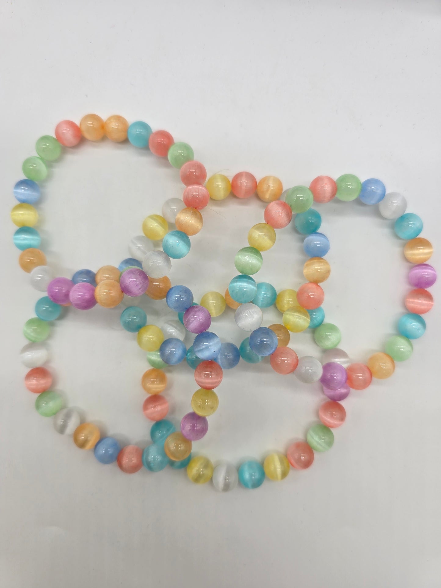 Rainbow Selenite Bracelet