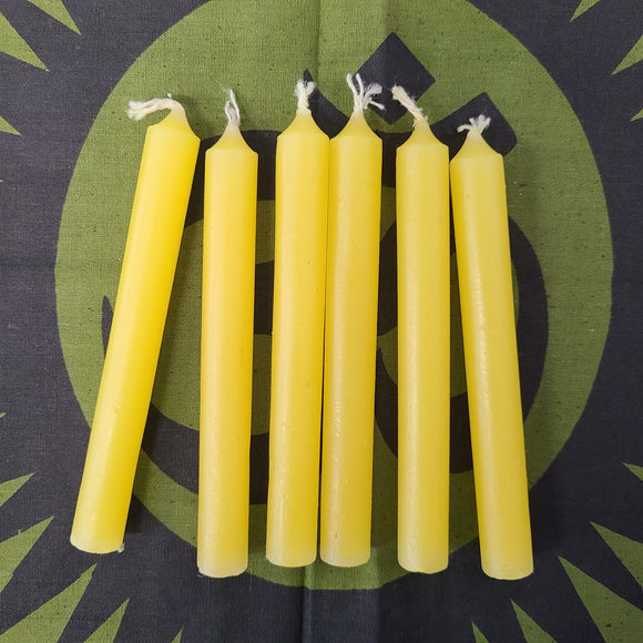 4” Yellow candle