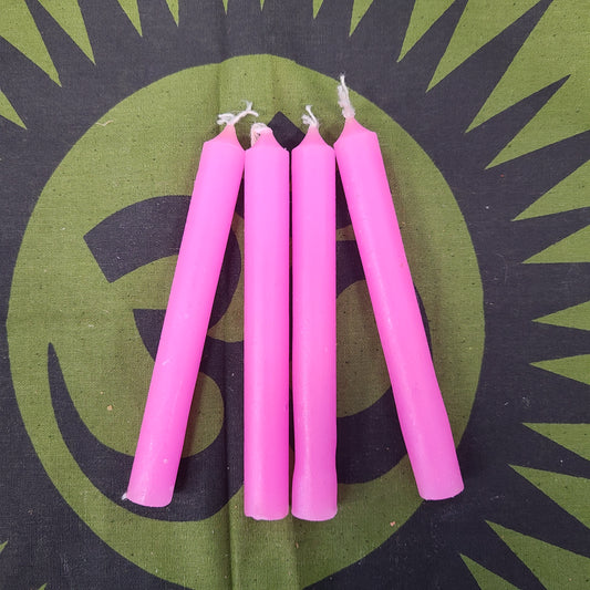4” Pink candle