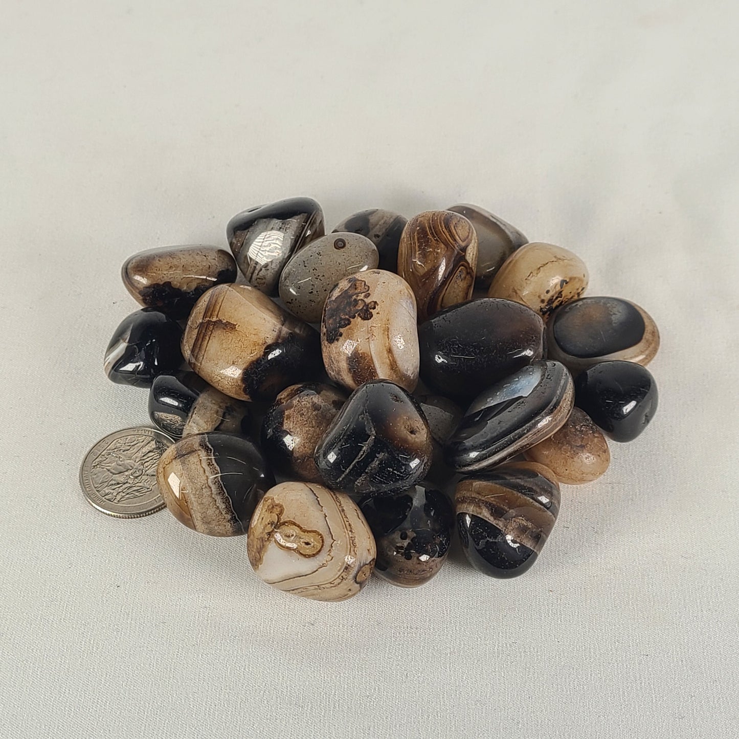 Tumbled Black Onyx