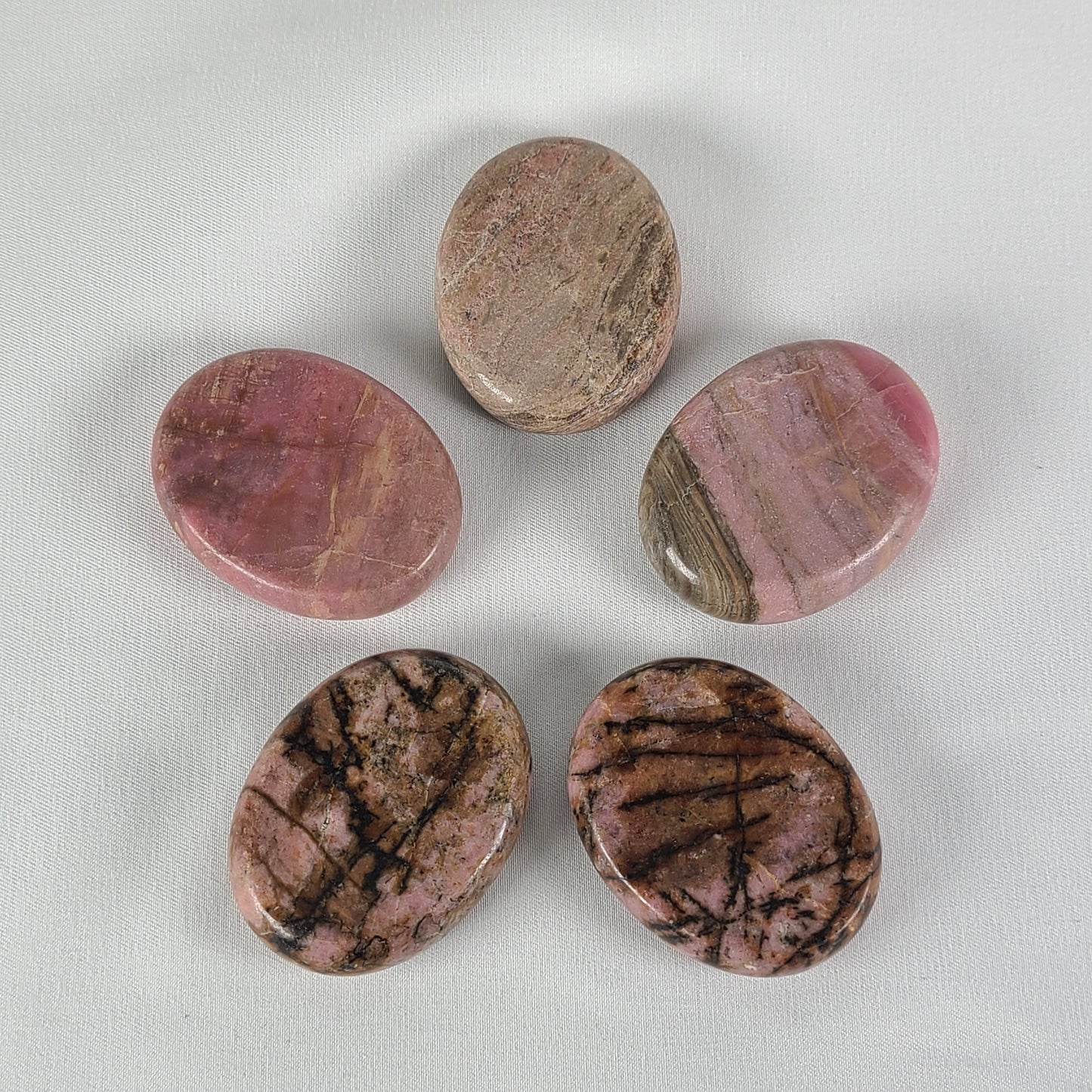 Rhodonite Worry Stone