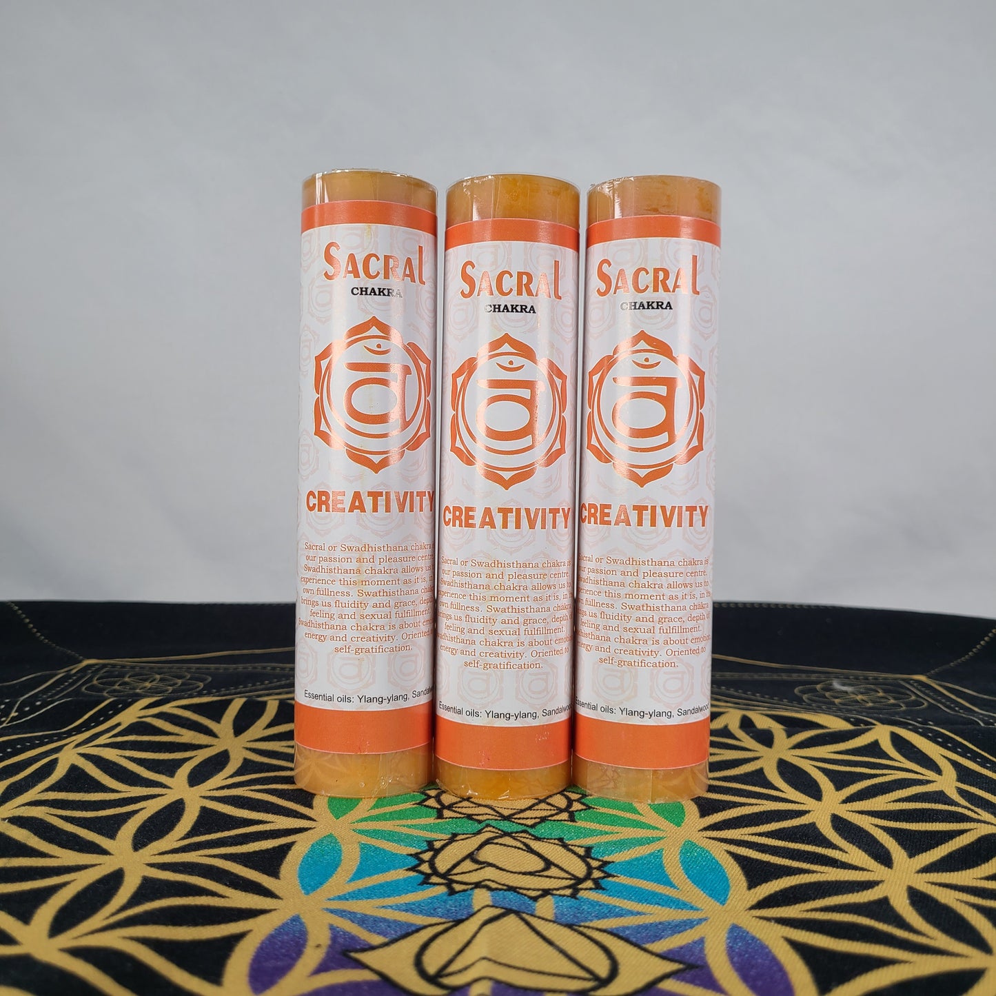 7" Sacral Chakra Candle
