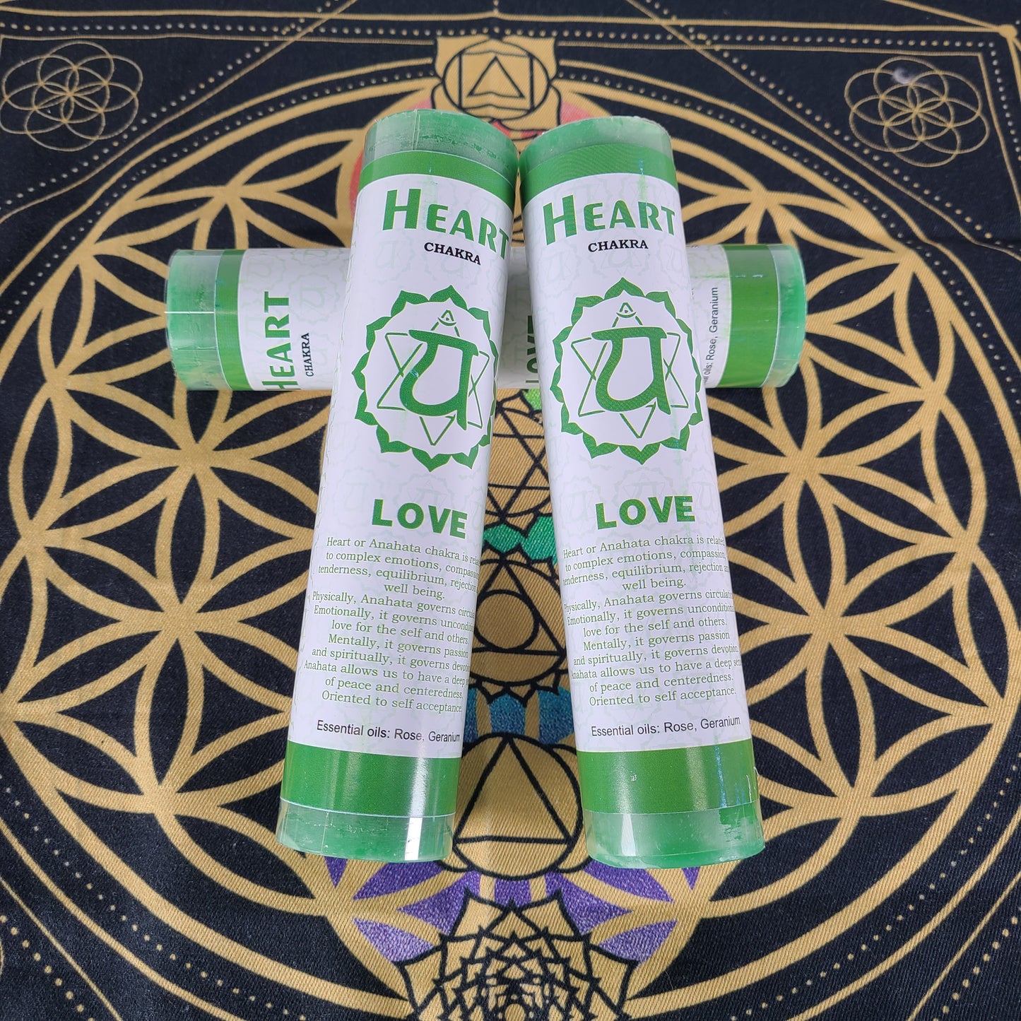 7" Heart Chakra Candle
