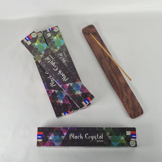 Satya Black Crystal Incense