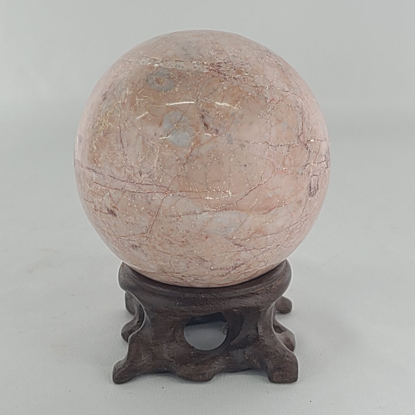 Strawberry Calcite Sphere