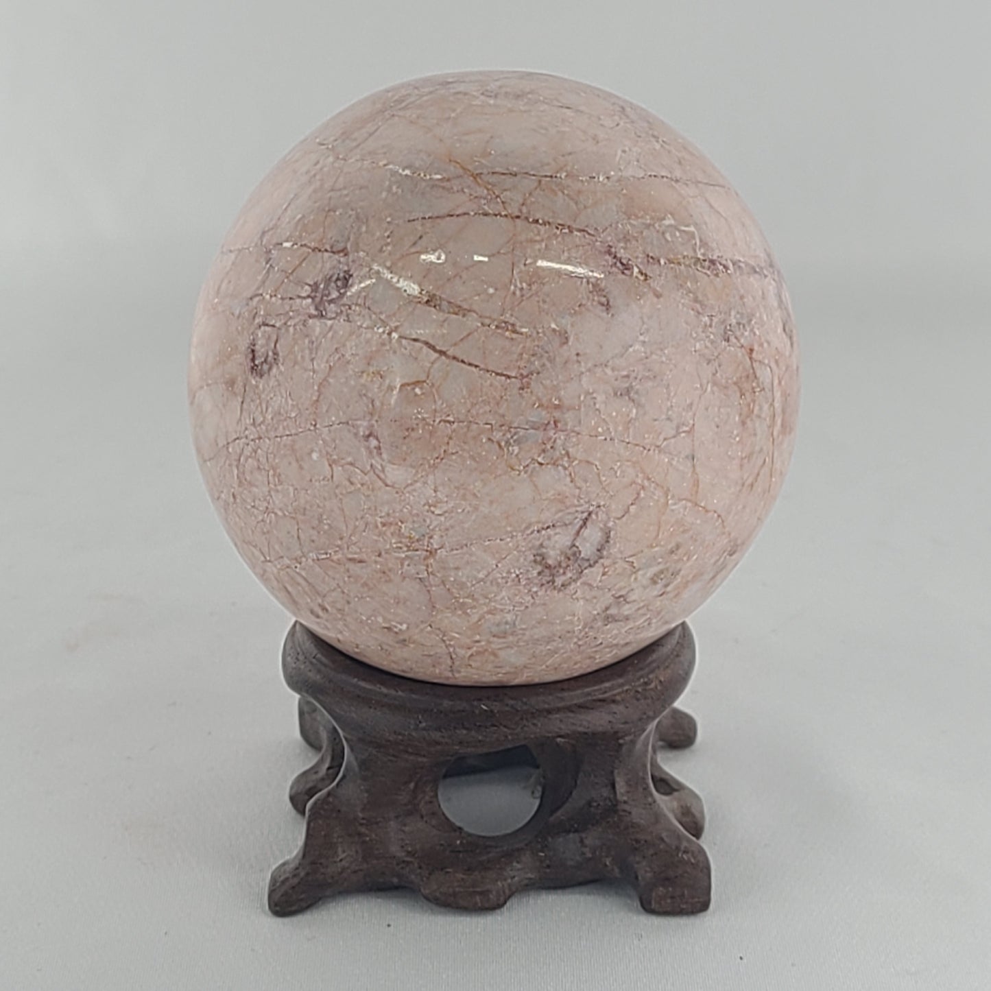 Strawberry Calcite Sphere