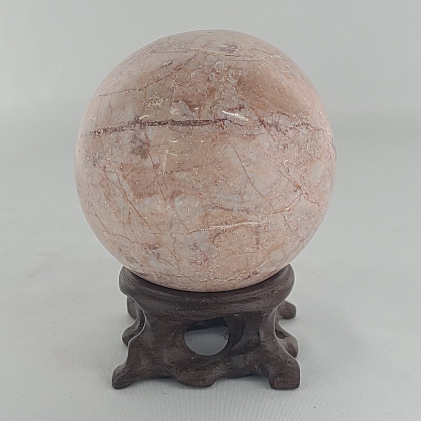 Strawberry Calcite Sphere
