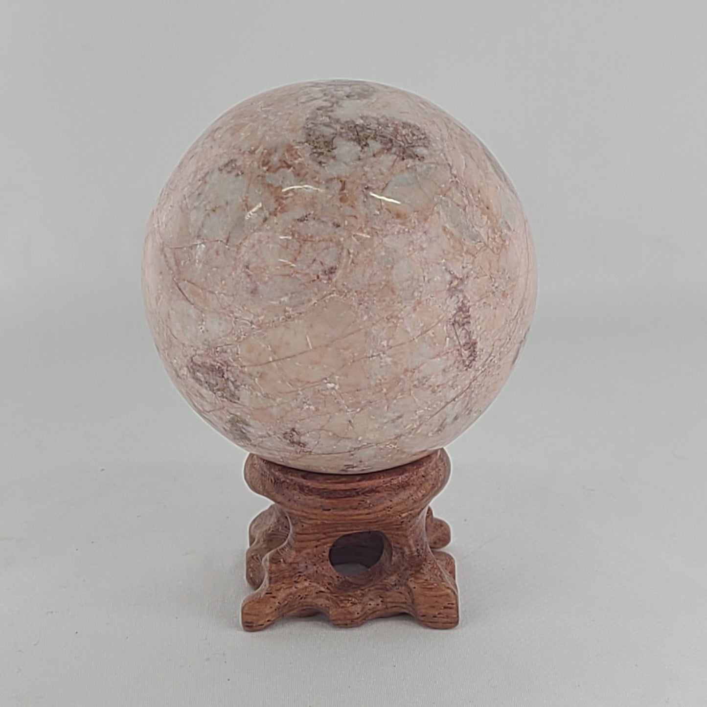 Strawberry Calcite Sphere