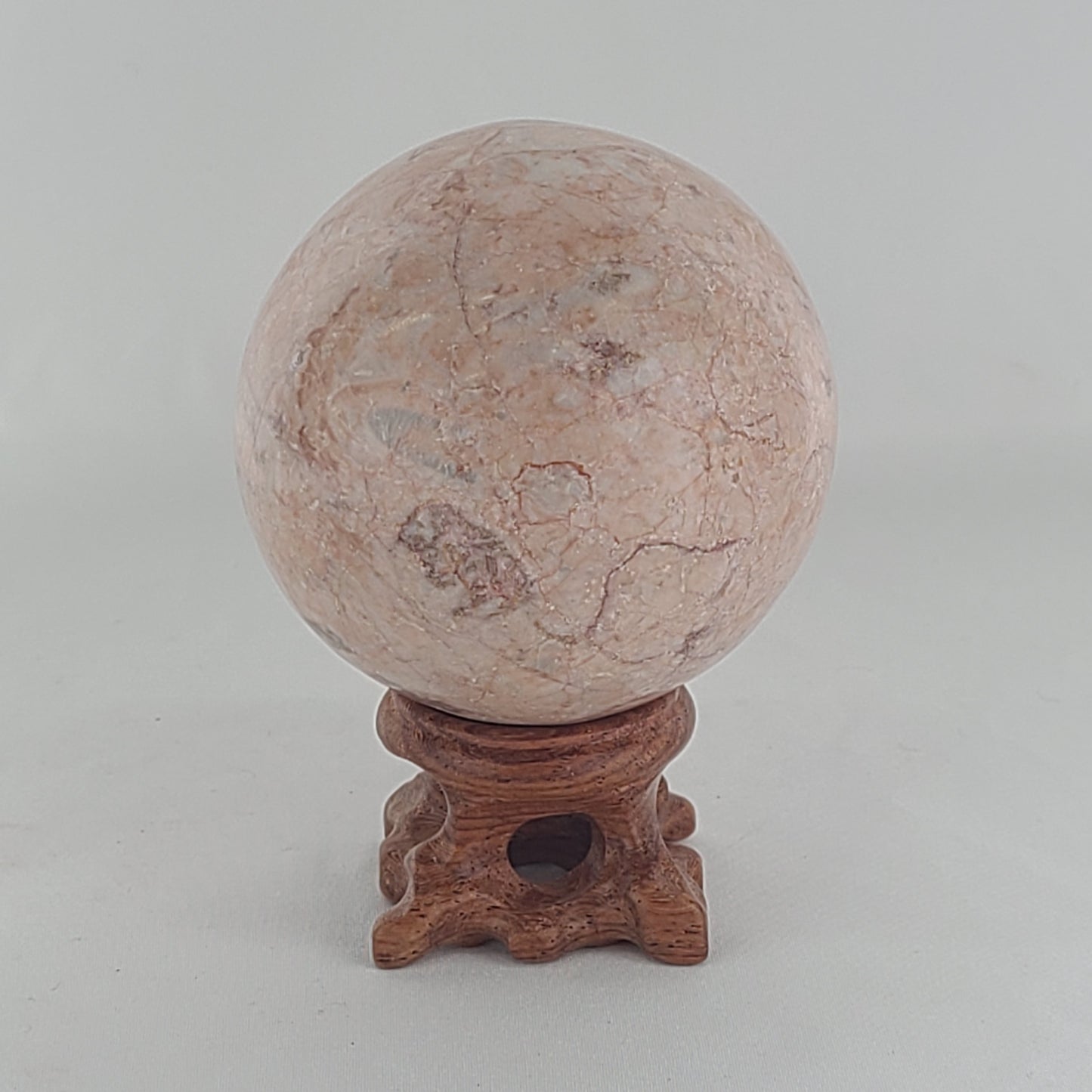 Strawberry Calcite Sphere