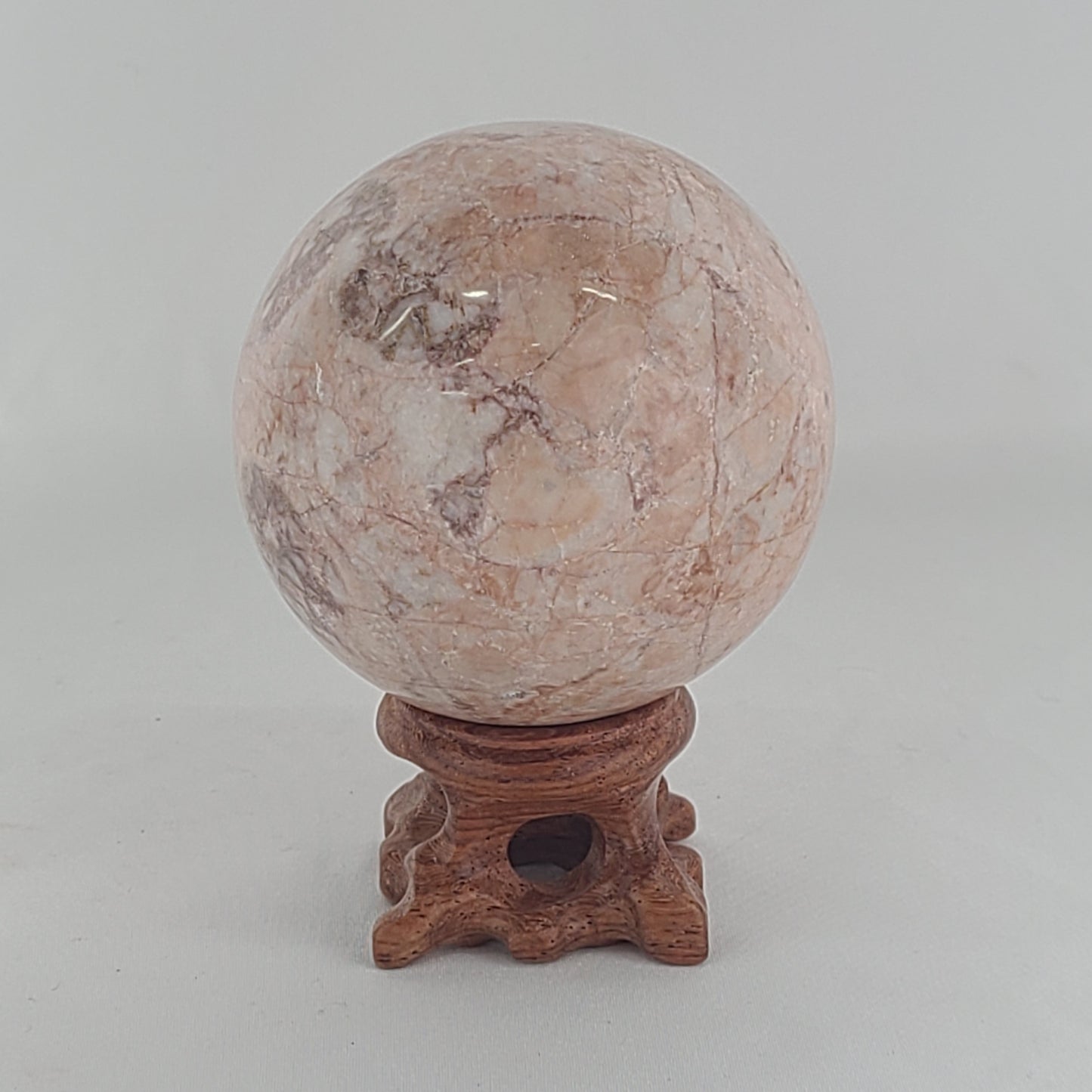 Strawberry Calcite Sphere
