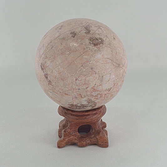 Strawberry Calcite Sphere