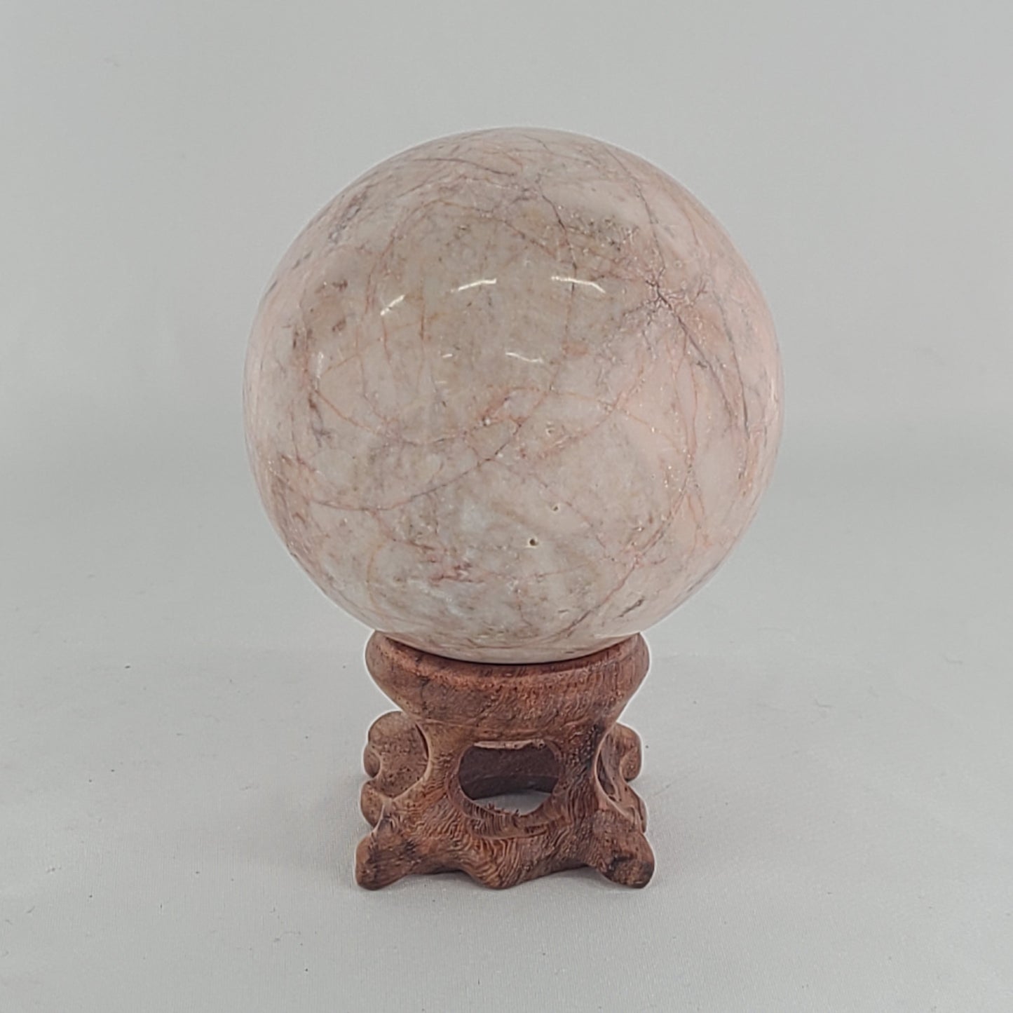 Strawberry Calcite Sphere