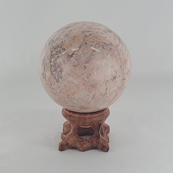 Strawberry Calcite Sphere