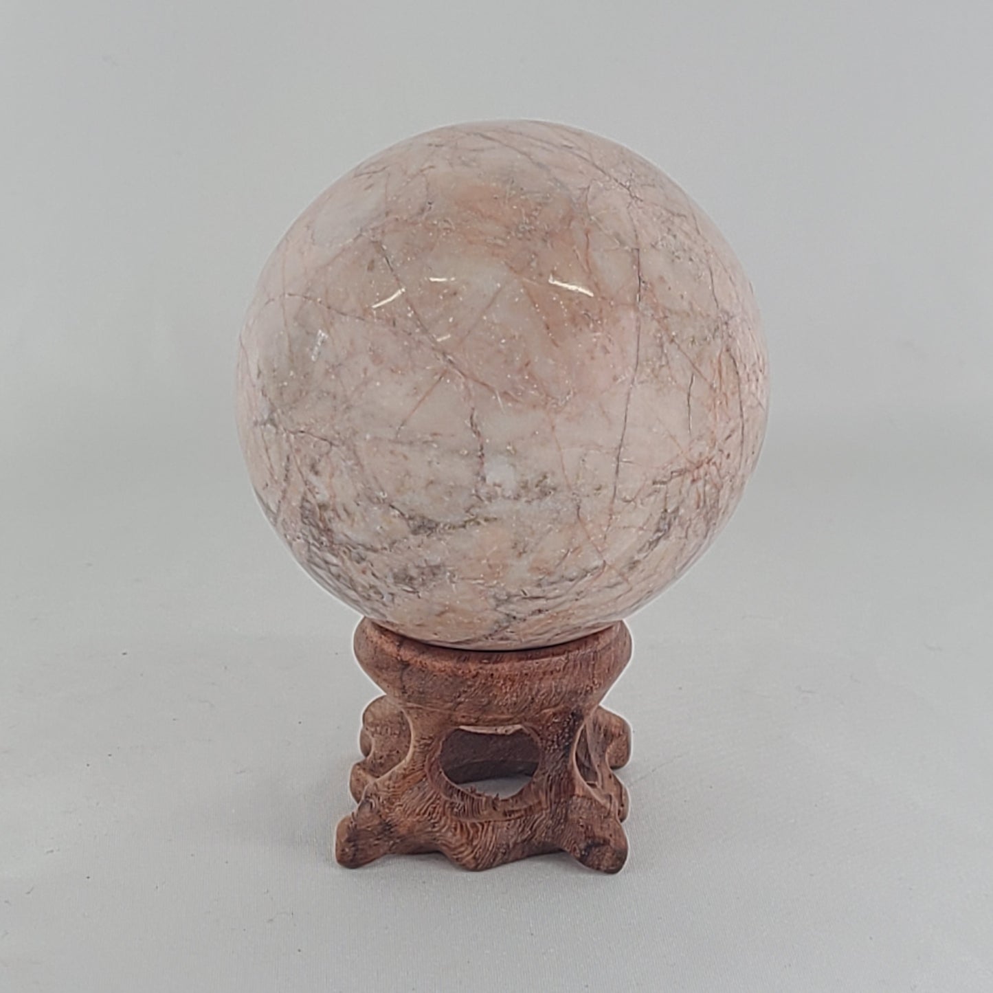 Strawberry Calcite Sphere
