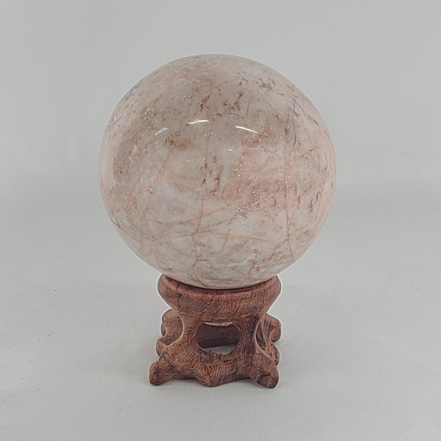 Strawberry Calcite Sphere
