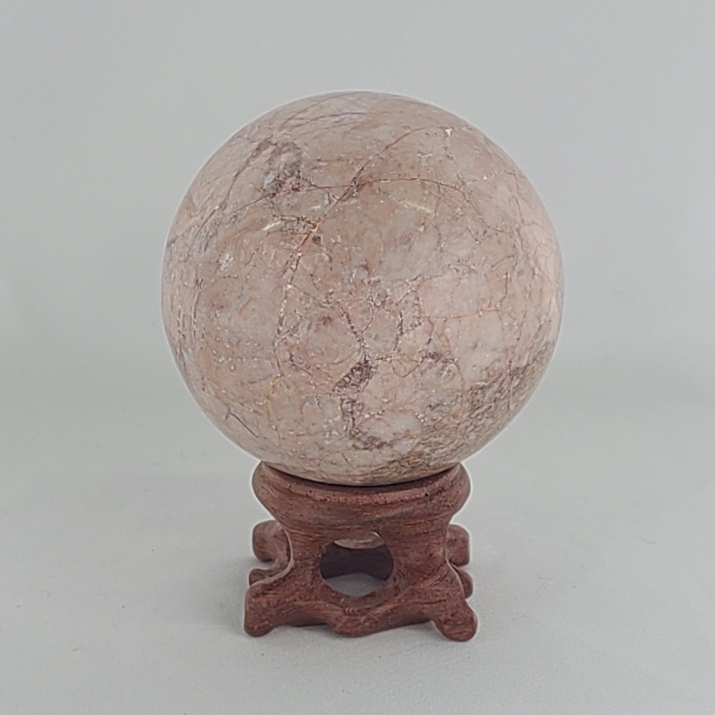 Strawberry Calcite Sphere