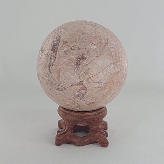 Strawberry Calcite Sphere