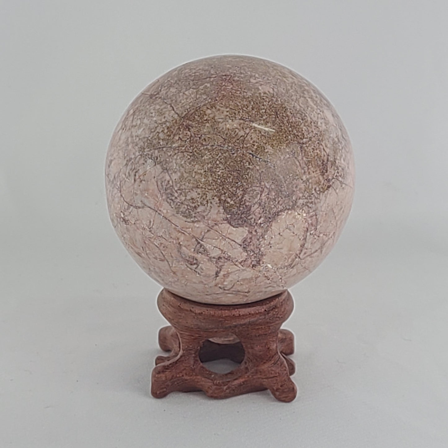 Strawberry Calcite Sphere