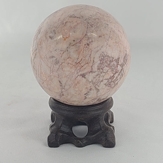 Strawberry Calcite Sphere