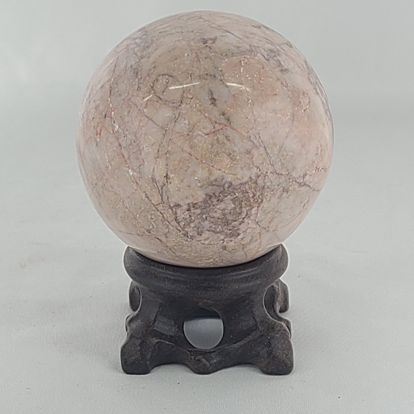 Strawberry Calcite Sphere