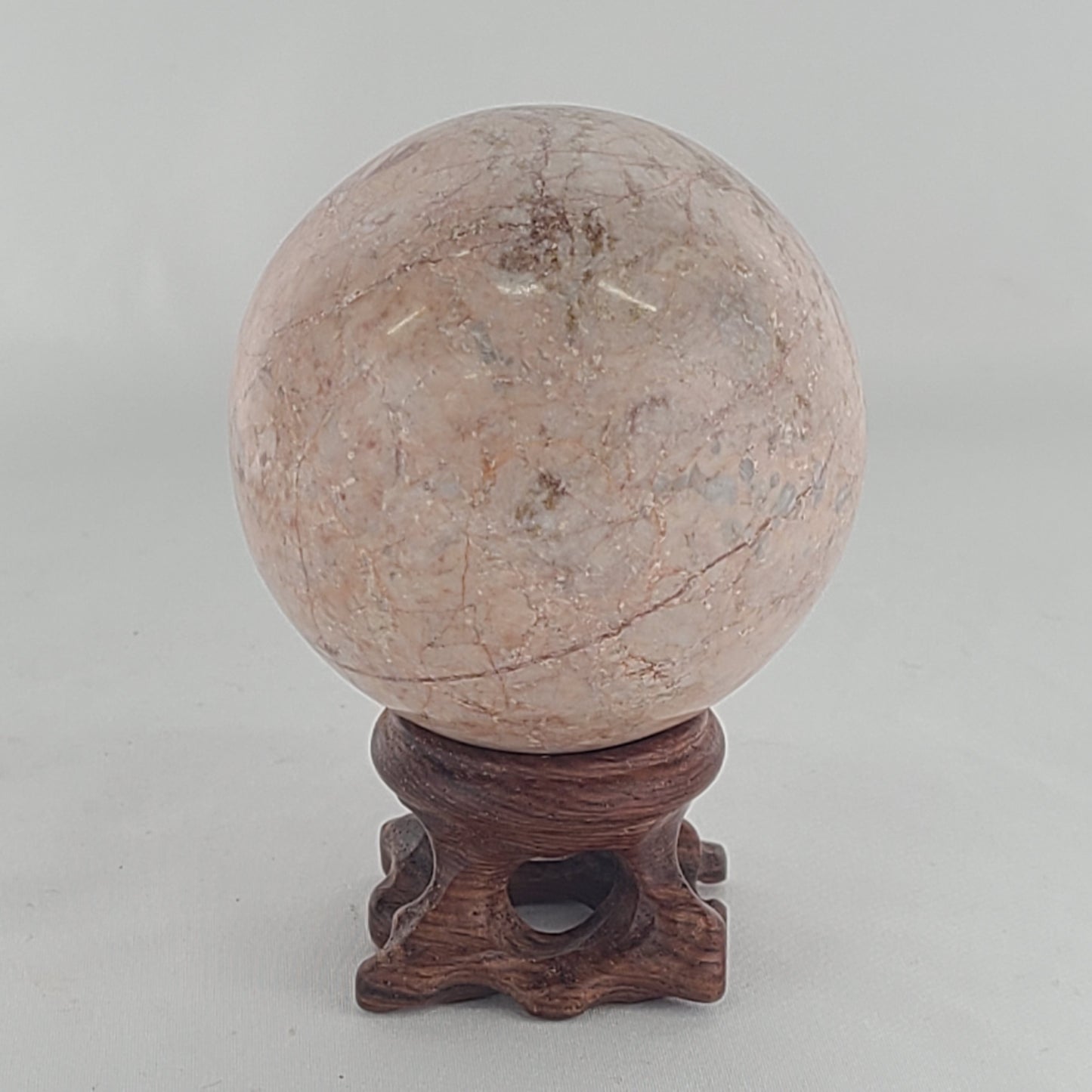 Strawberry Calcite Sphere