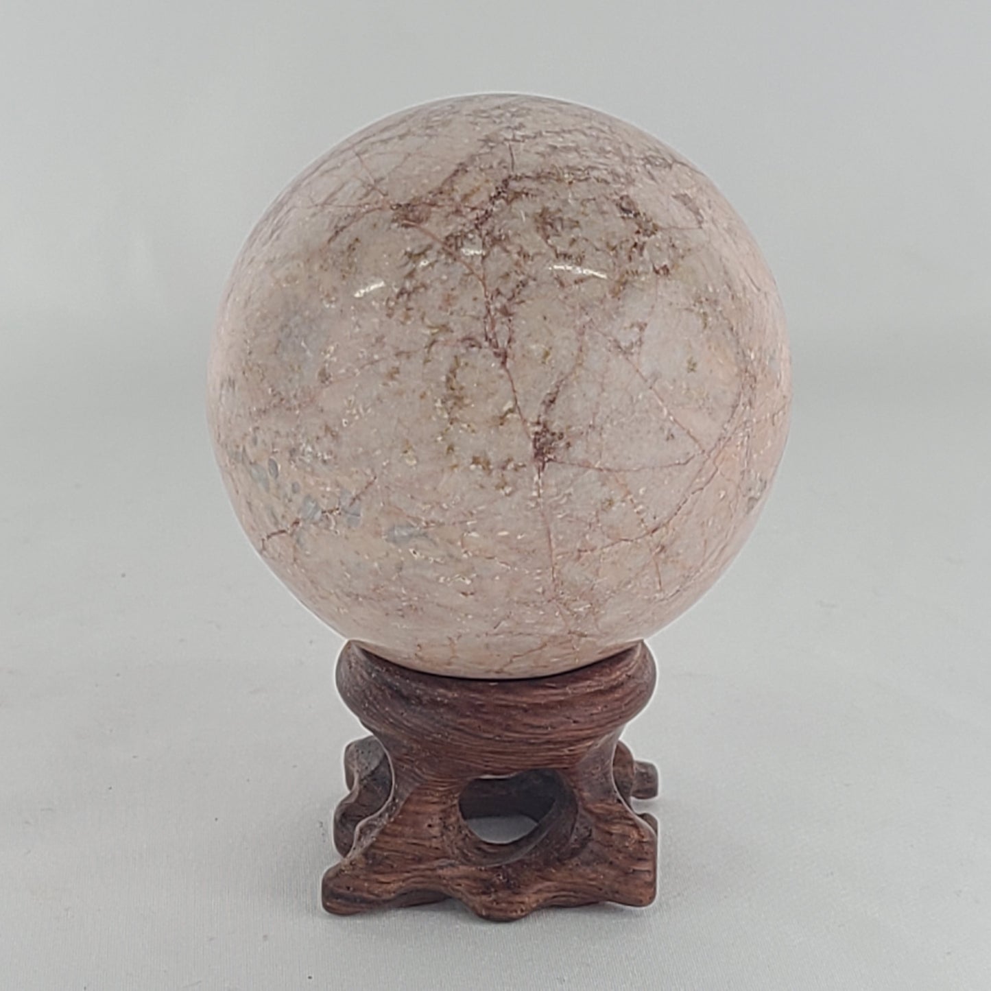 Strawberry Calcite Sphere