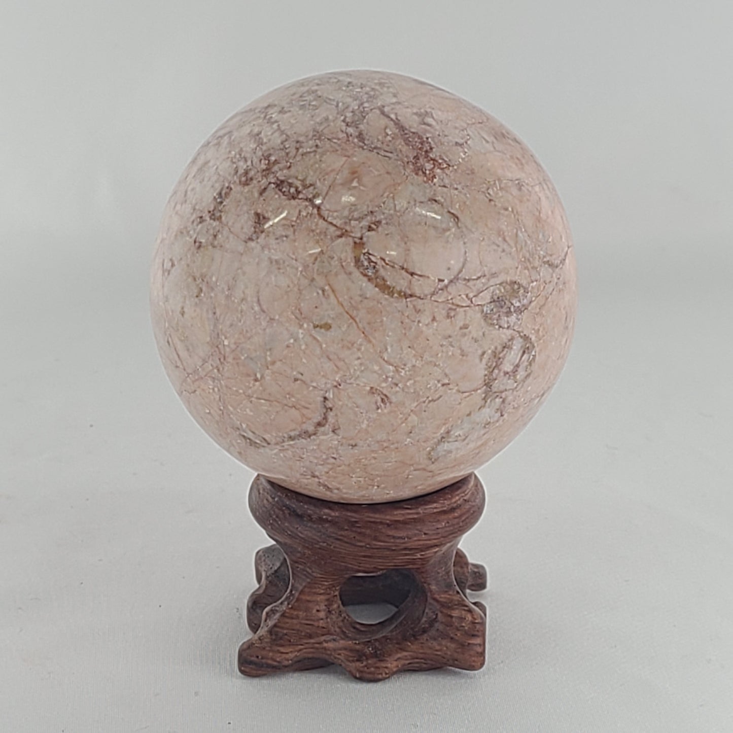 Strawberry Calcite Sphere