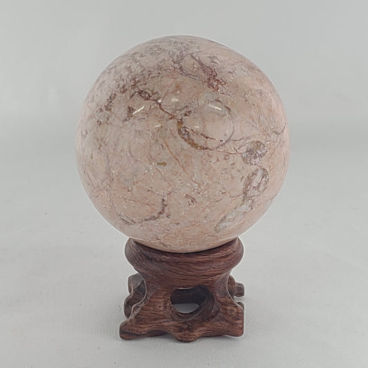 Strawberry Calcite Sphere