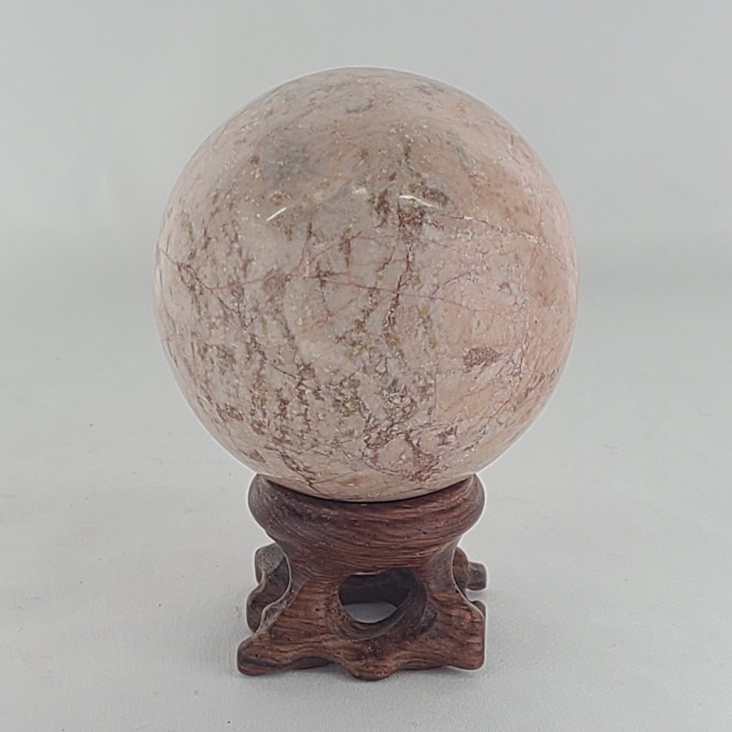 Strawberry Calcite Sphere